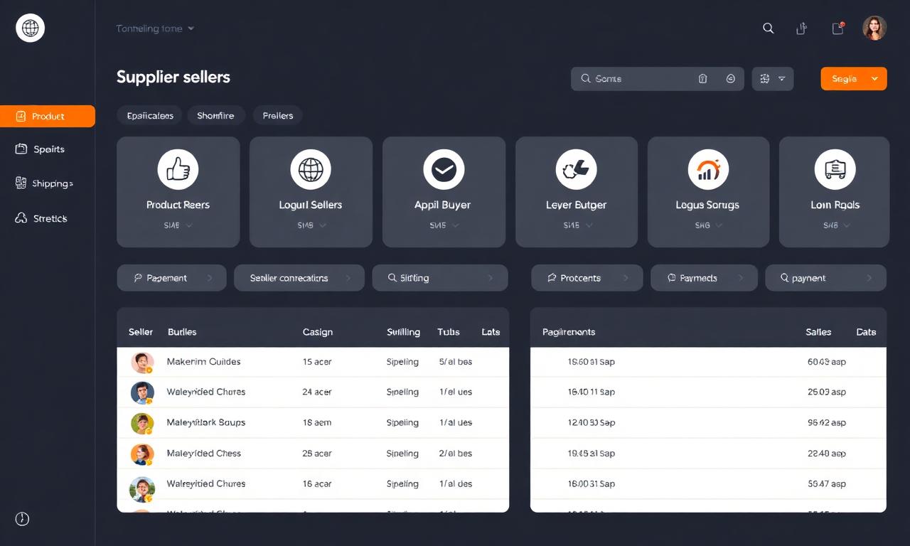 Supplier flow: list, connect, ship, get paid